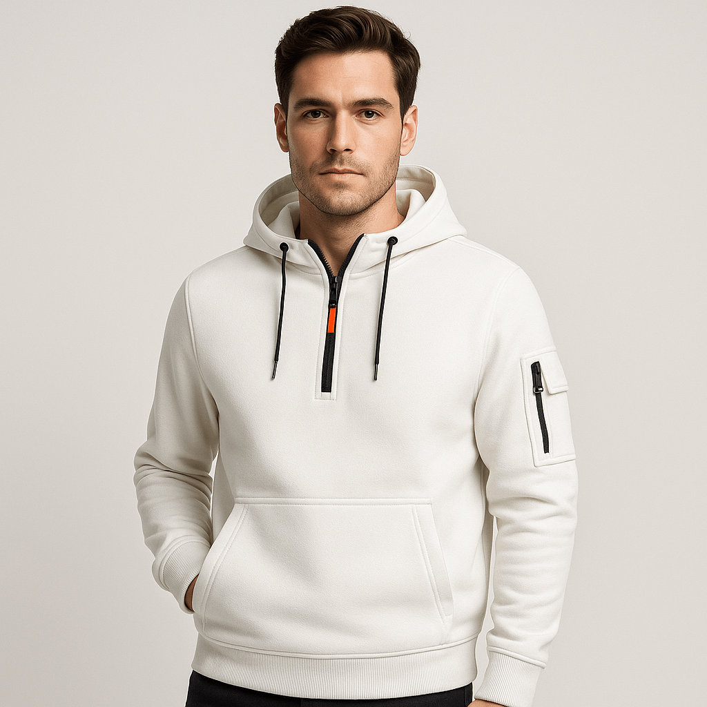 Stoneburry | Half-zip urban utility hoodie