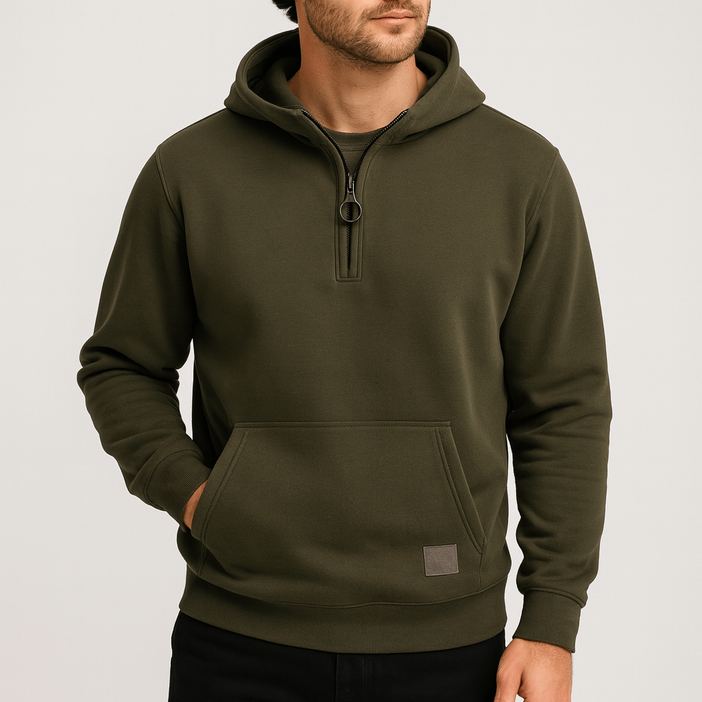 Stoneburry | Half-zip hoodie with pocket