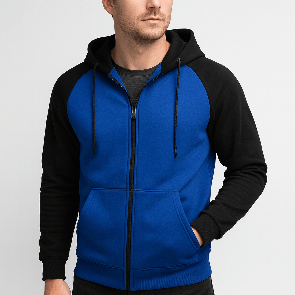 Stoneburry | Sporty zip-up hoodie with drawstring hood