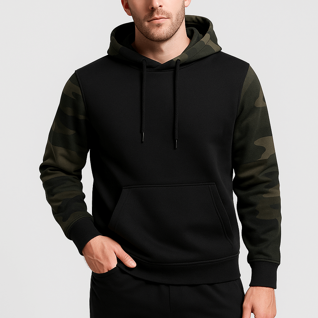 Stoneburry | Camouflage insulated hoodie