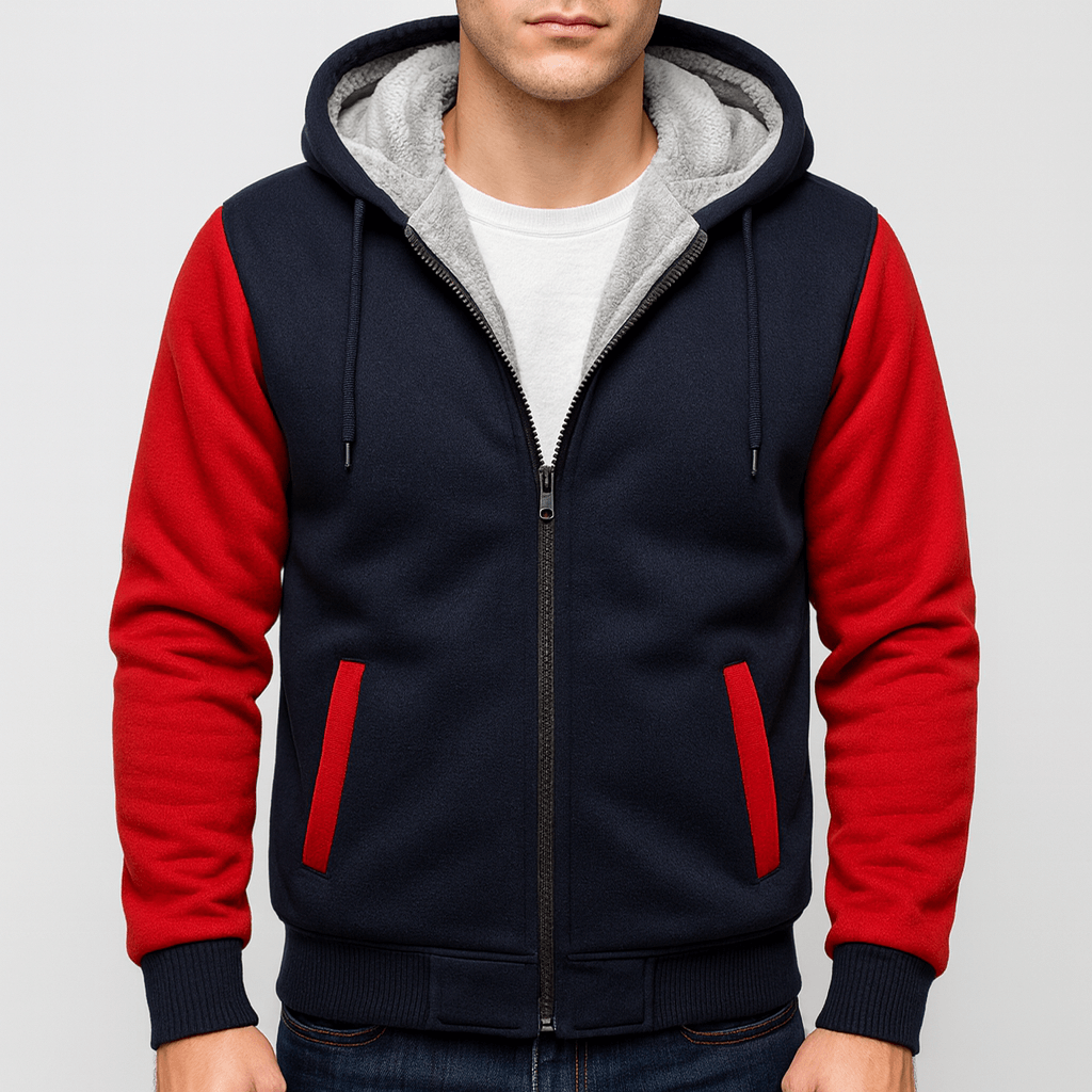 Stoneburry | Fleece lined hooded jacket