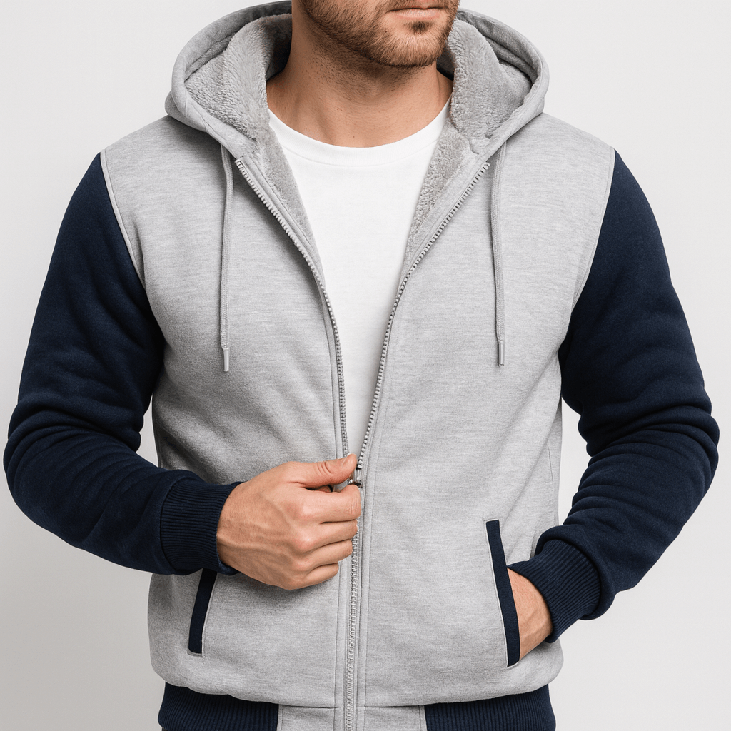 Stoneburry | Fleece lined hooded jacket
