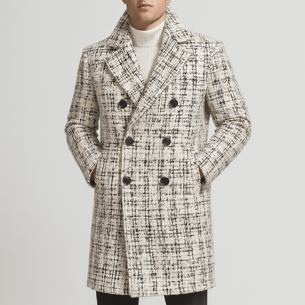 Stoneburry | Floral double-breasted coat
