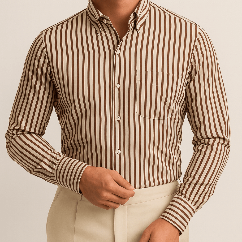 Stoneburry | Tailored fit striped dress shirt
