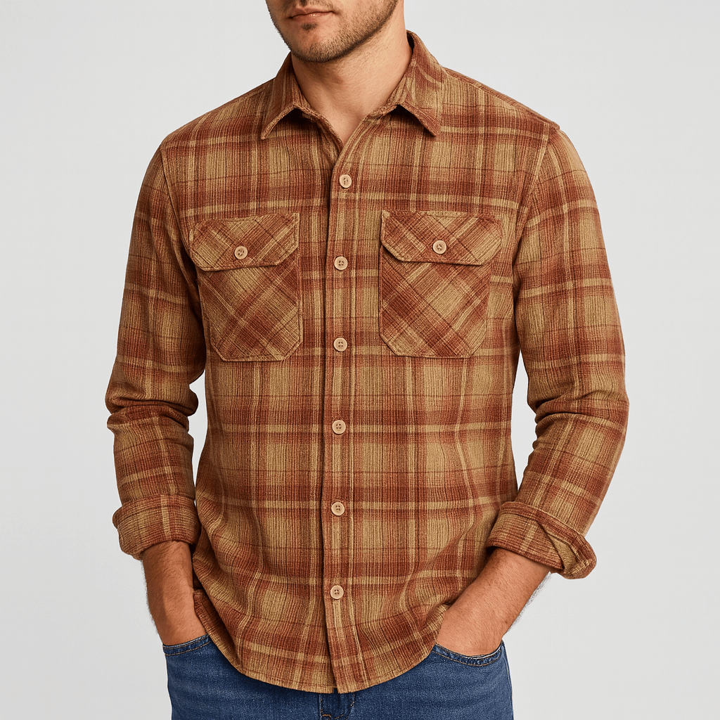 Stoneburry | Classic long-sleeve button-front shirt