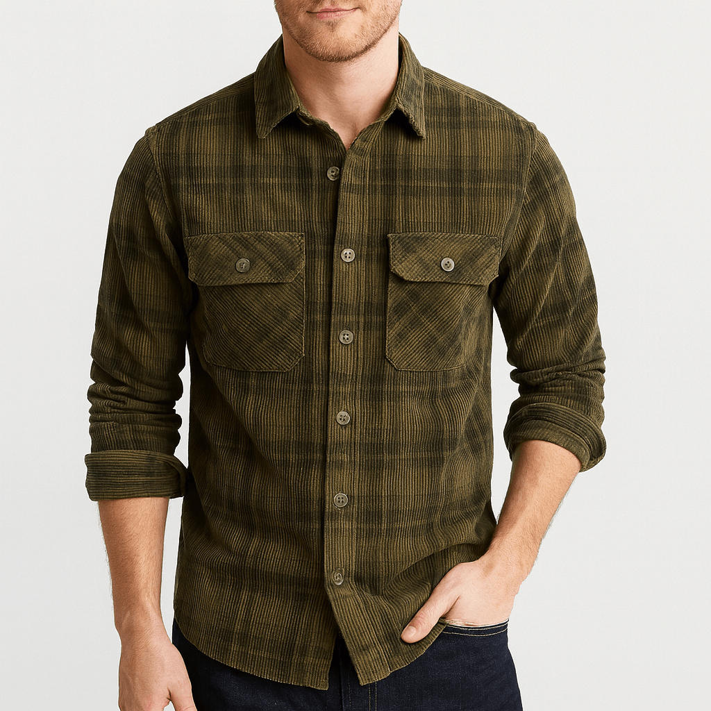 Stoneburry | Classic long-sleeve button-front shirt