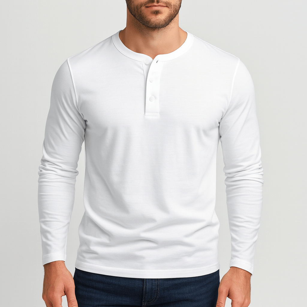 Stoneburry | Classic long sleeve henley shirt
