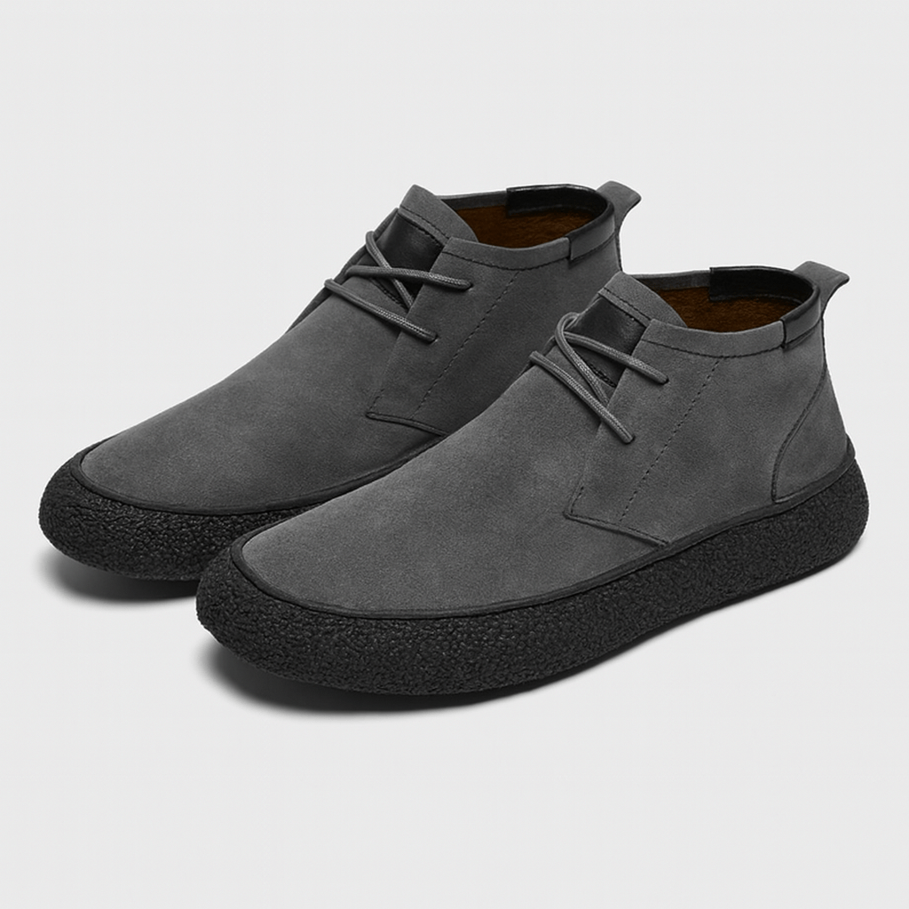 Stoneburry | Mid-top loafers with textured sole