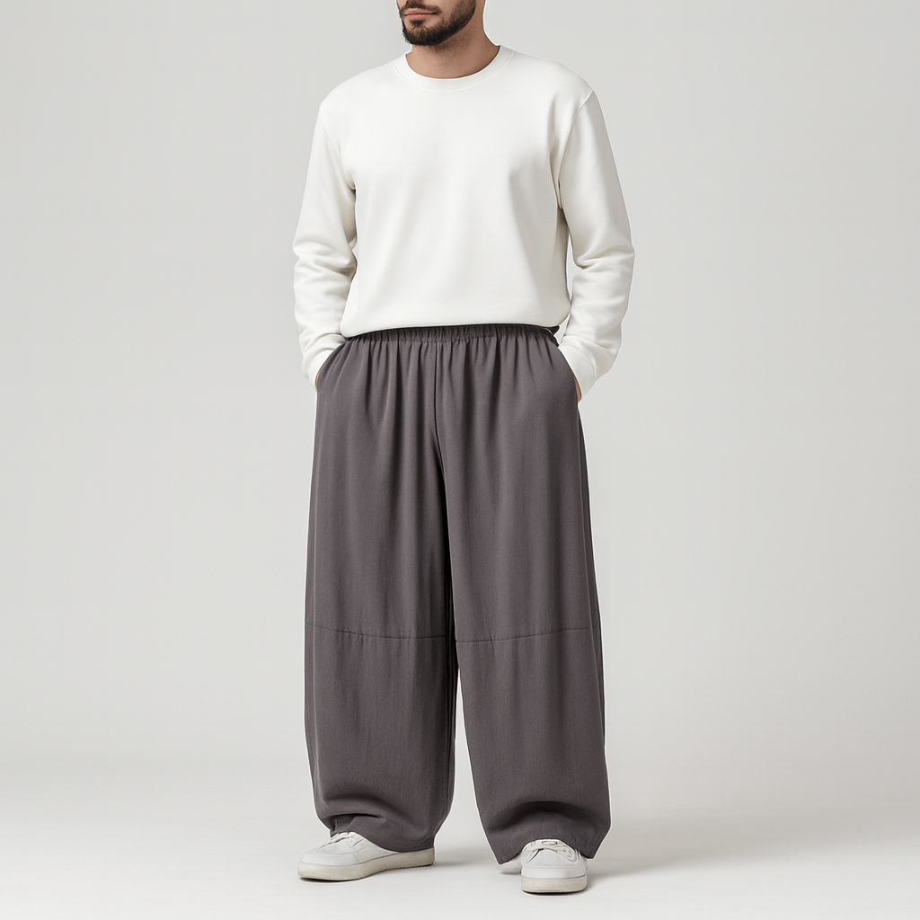 Stoneburry | Oversized flow trousers