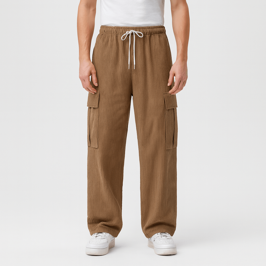 Stoneburry | Relaxed fit corduroy cargo trousers