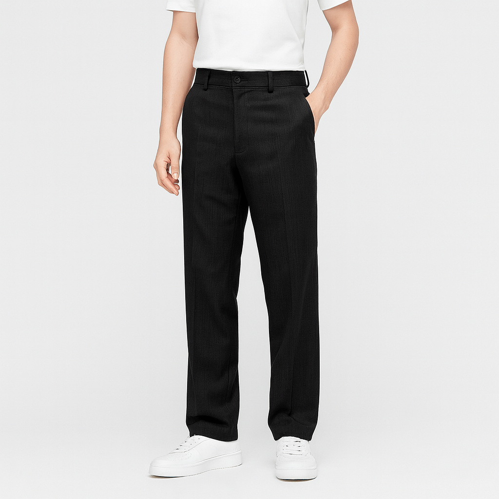 Stoneburry | Soft Cotton Blend Wide Leg Pants