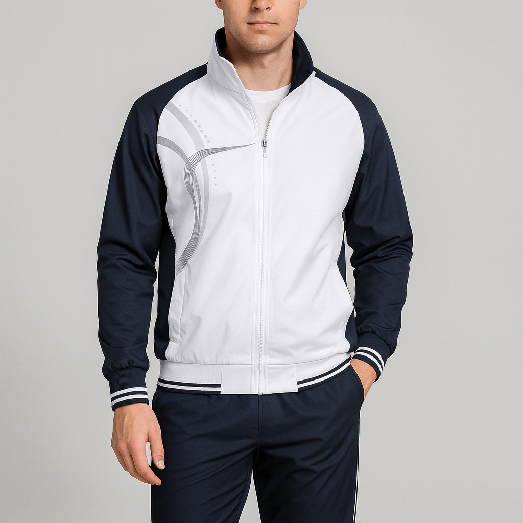 Stoneburry | Flexible Sportswear Set with Zip-up Jacket and Matching Pants