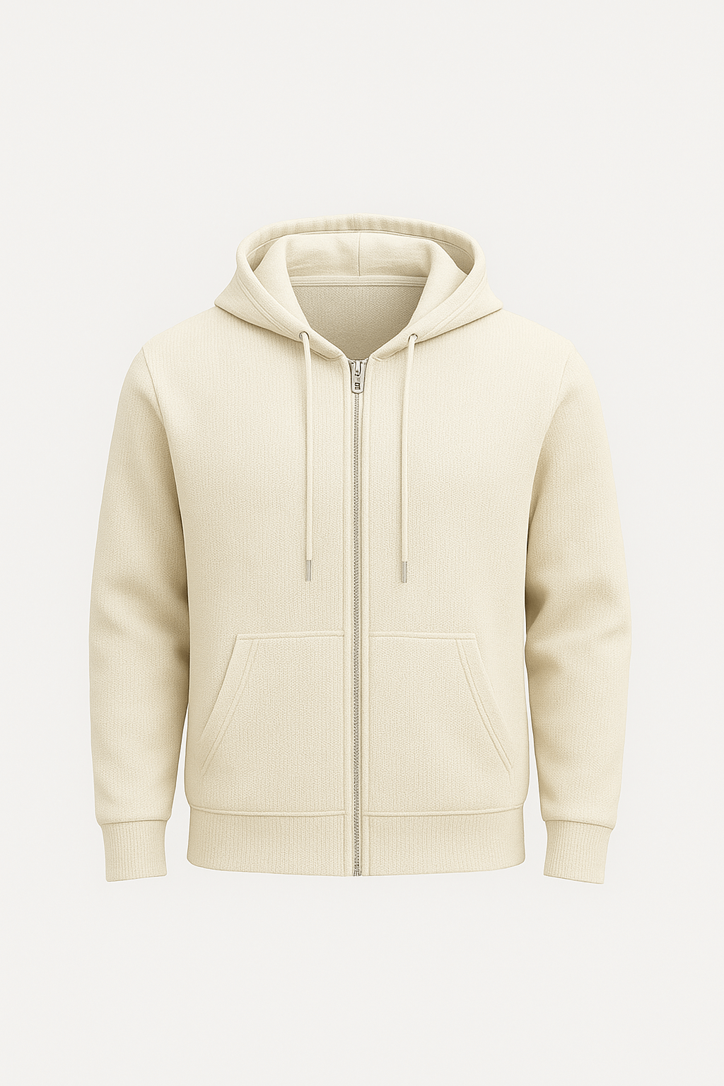Dorian | Men’s Waffle Texture Hooded Jacket - Full Zip Closure - Regular Fit - Midweight Layer