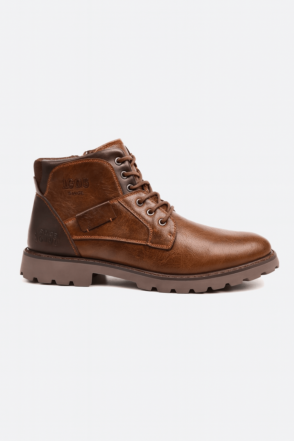 Silas | Men's Leather Dress Boots – Elegant Zipper Design – Comfortable & Durable Footwear