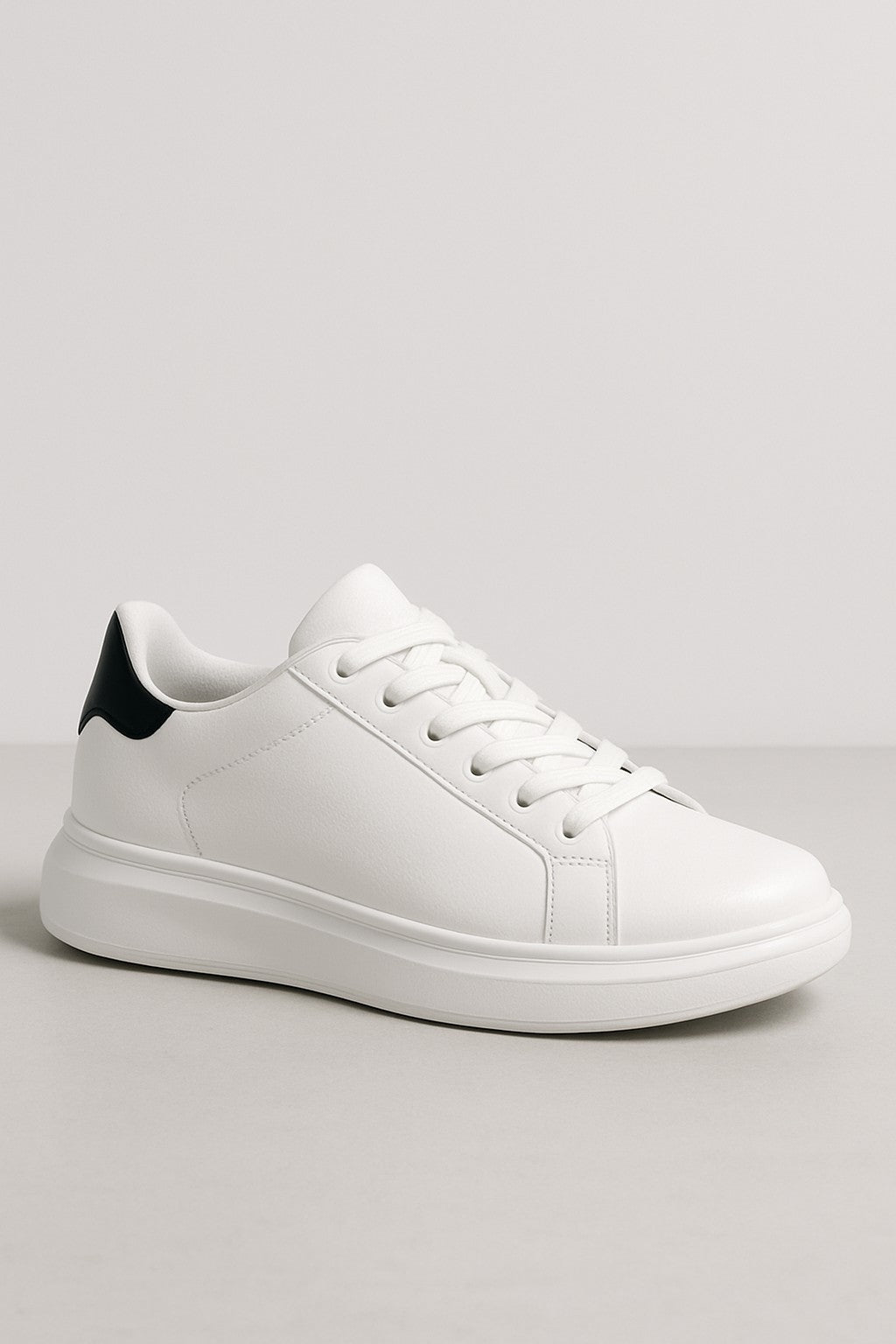 Ava | Women’s White Leather Sneakers - Cushioned Insole - Minimalist Low-Top Design