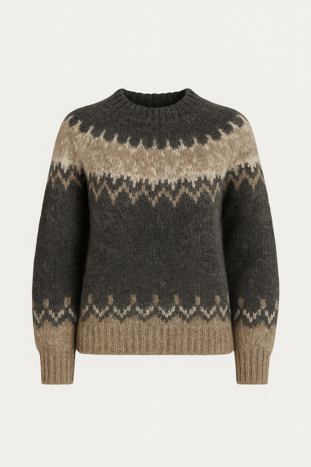 Loretta | Larra Knit Sweater - Round Neck - Soft Knit Fabric - Relaxed Fit for Fall/Winter