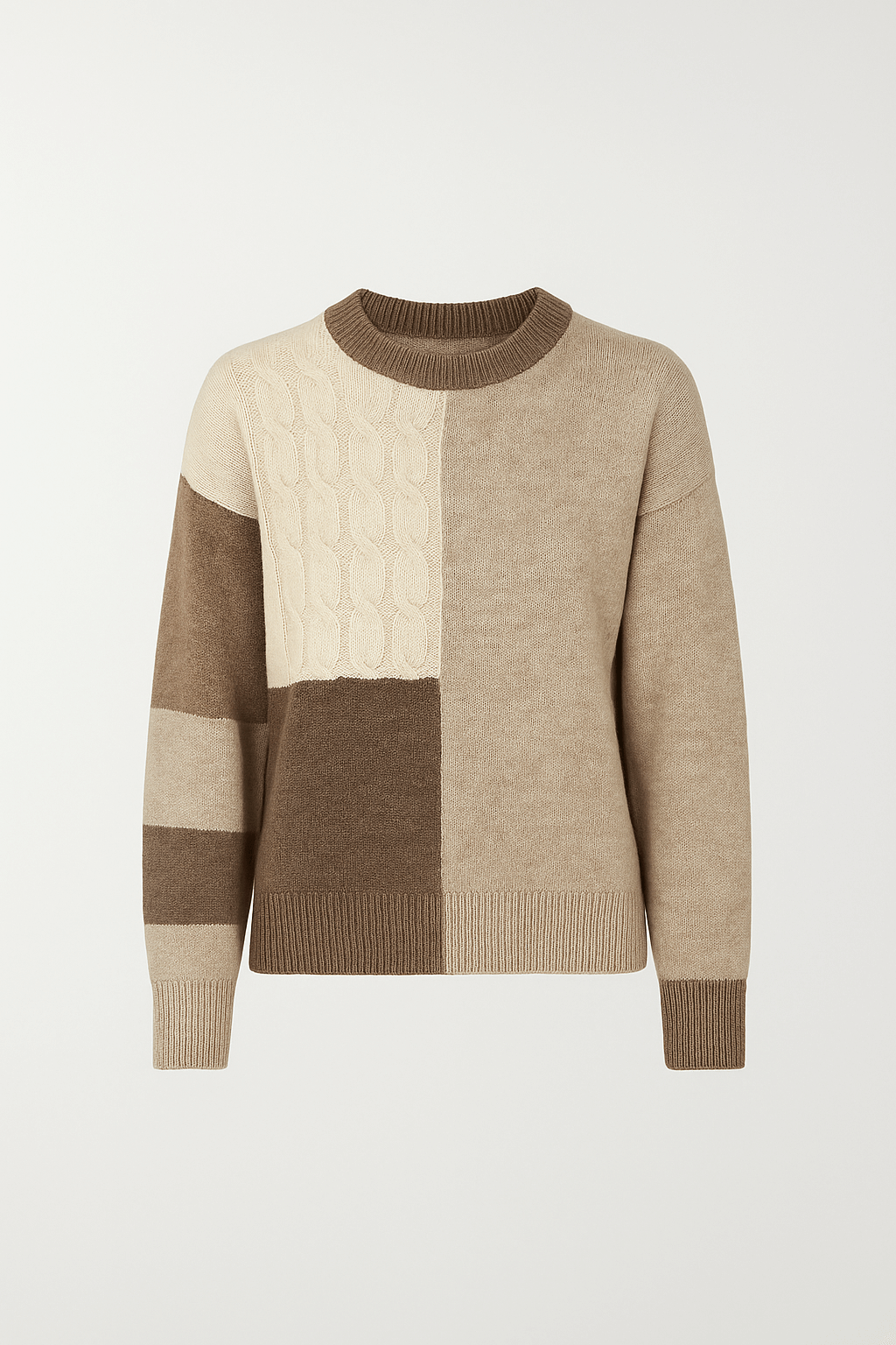 Maren | Women's Long Sleeve Sweater - Soft Polyester Fabric - Relaxed Fit - Round Neck Design