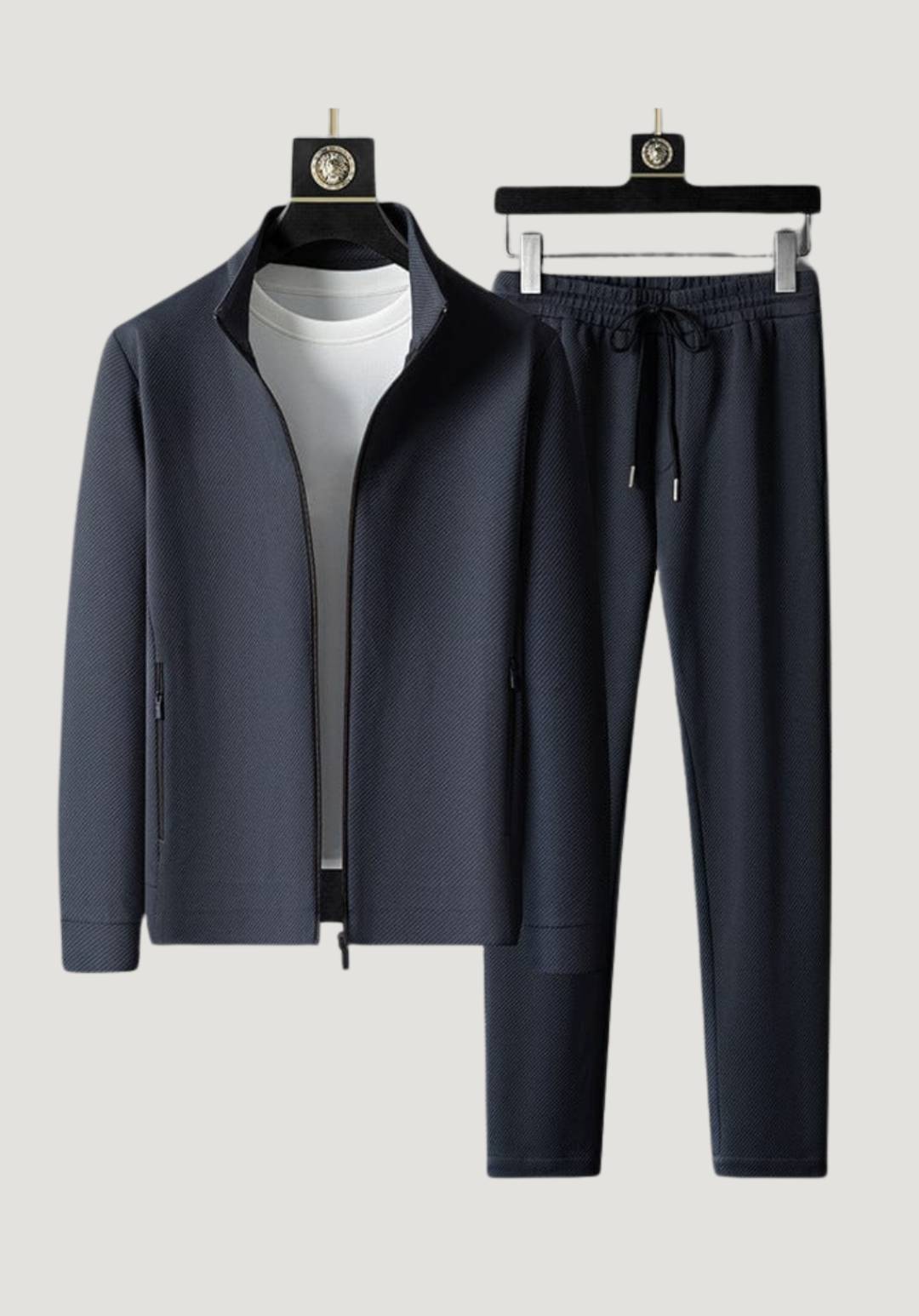 Leo | Men’s Tracksuit Set - Zip-Up Jacket - Jogger Pants - All-Season Activewear