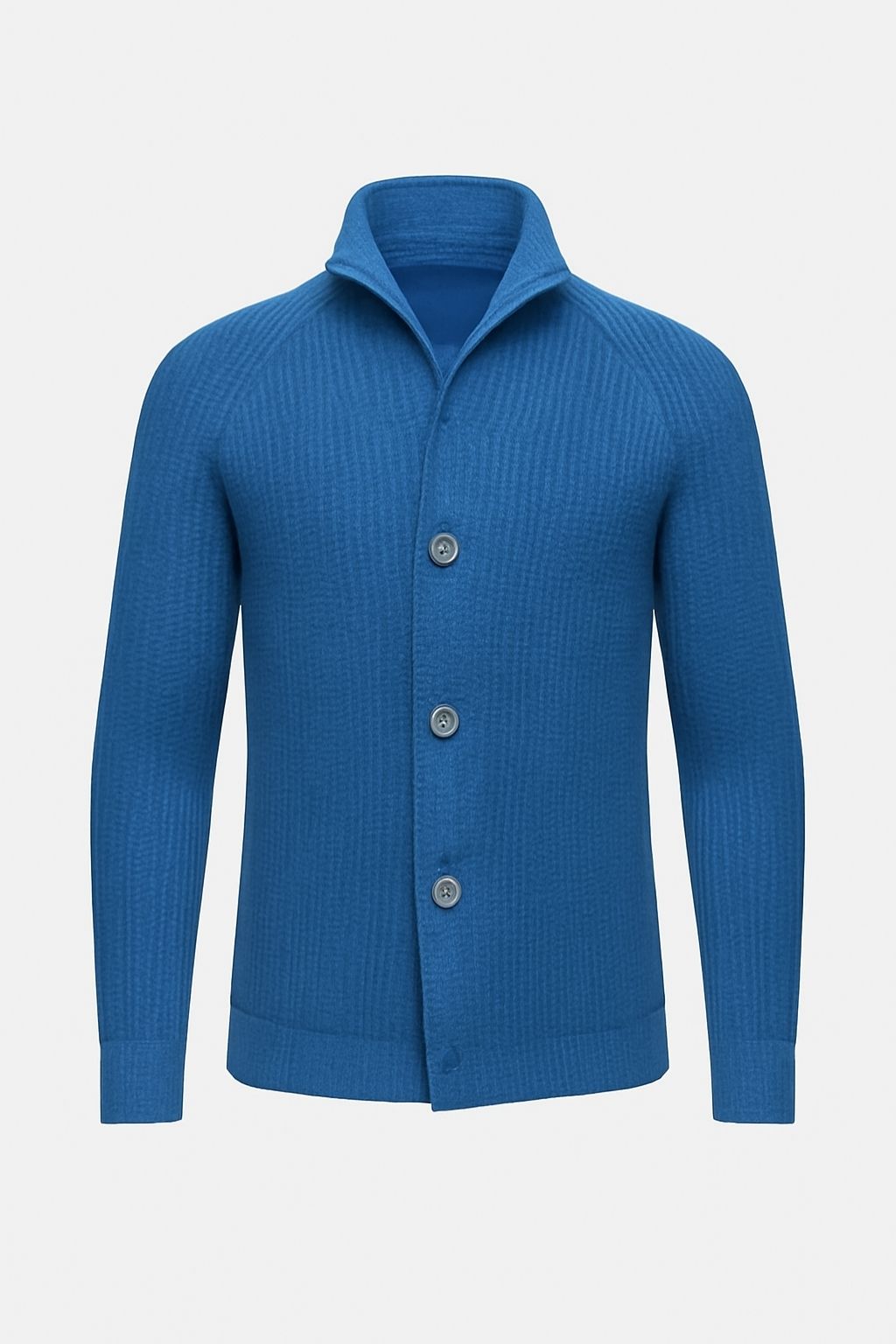 Noah | Men’s Knitted Cardigan - Button-Up Sweater - Ribbed Design - Everyday Layering
