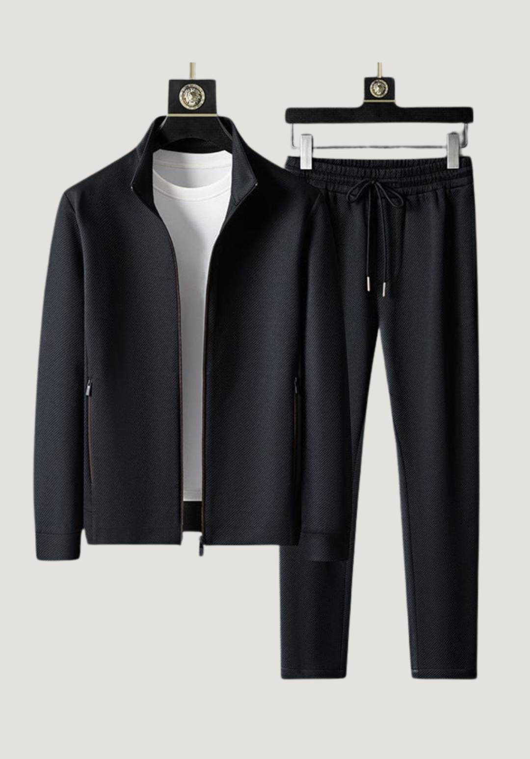 Leo | Men’s Tracksuit Set - Zip-Up Jacket - Jogger Pants - All-Season Activewear