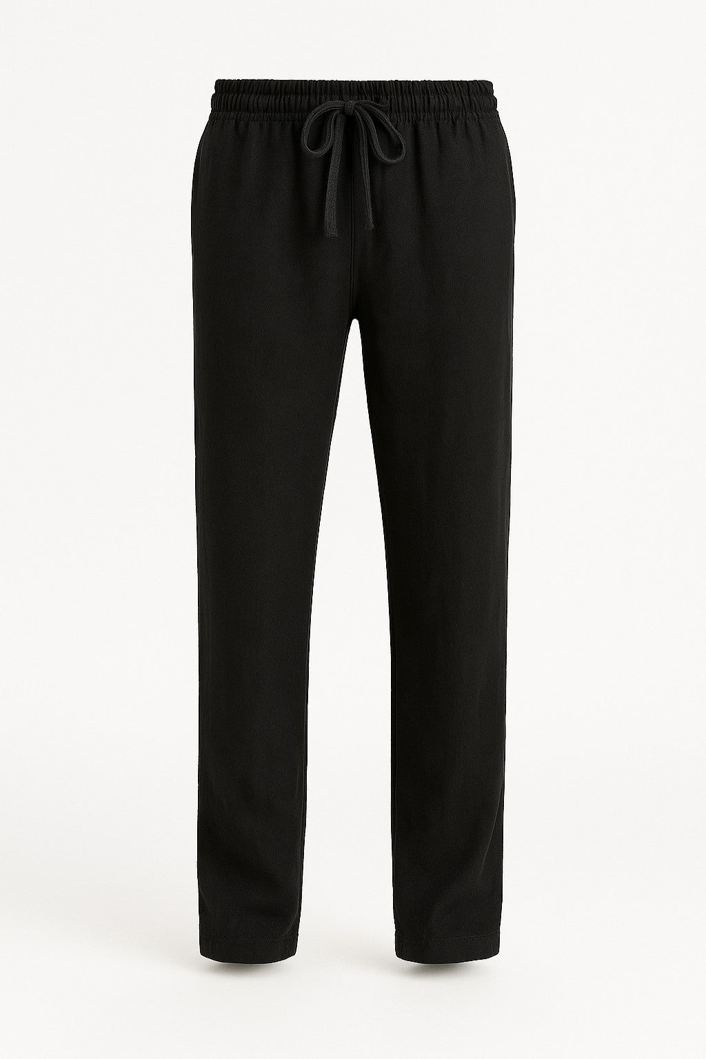 Alfie | Men’s Wide-Leg Trousers – Breathable Linen – Relaxed Fit – Drawstring Waist – Full Length