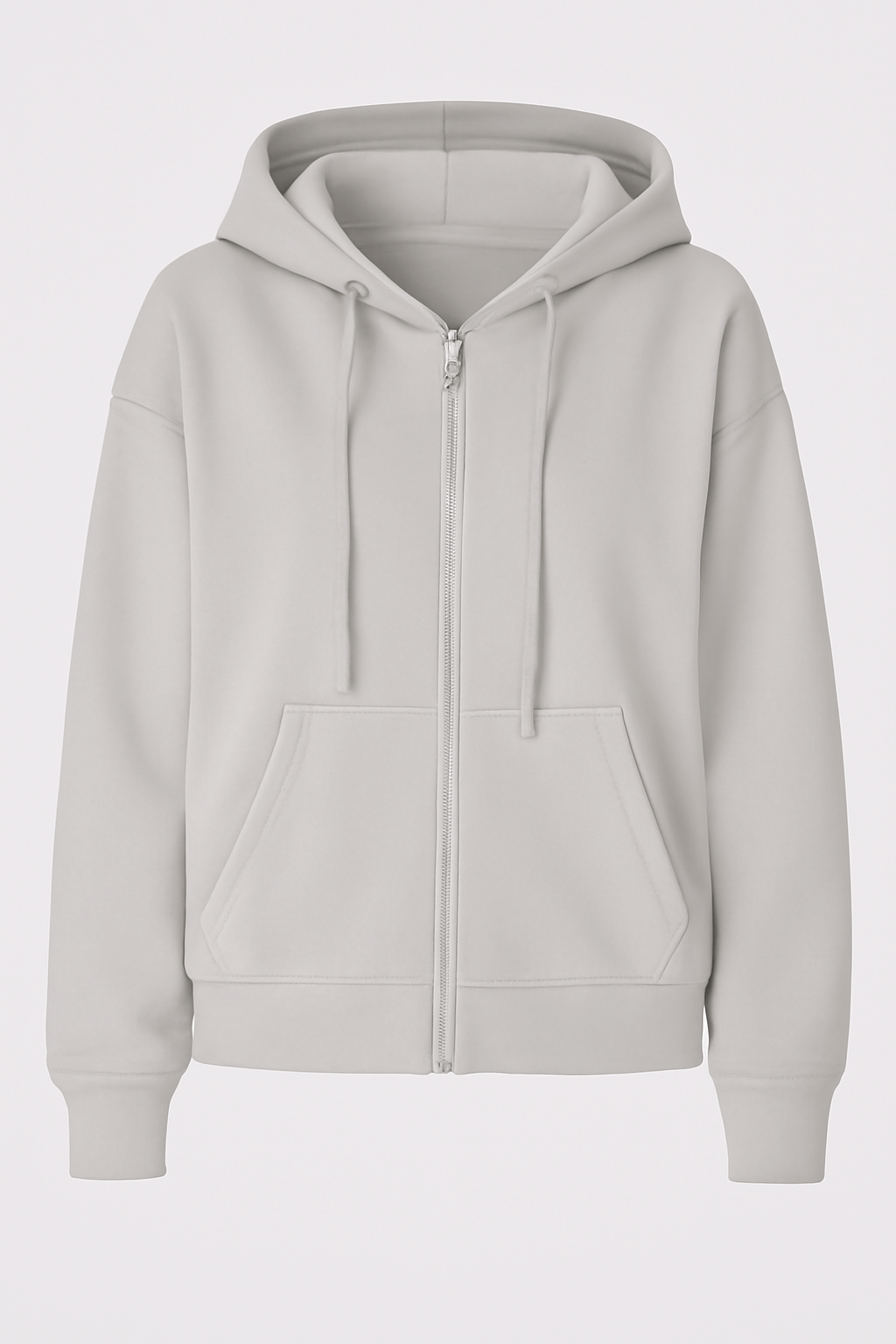 Simone | Women’s Oversized Hooded Jacket - Zip Front - Soft Cotton Blend - Casual Fit