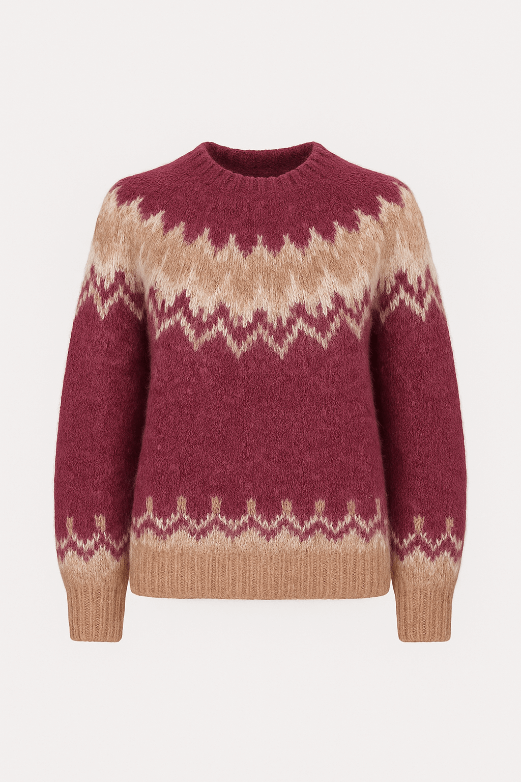 Loretta | Larra Knit Sweater - Round Neck - Soft Knit Fabric - Relaxed Fit for Fall/Winter