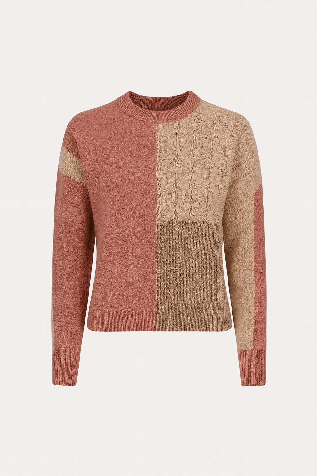 Maren | Women's Long Sleeve Sweater - Soft Polyester Fabric - Relaxed Fit - Round Neck Design