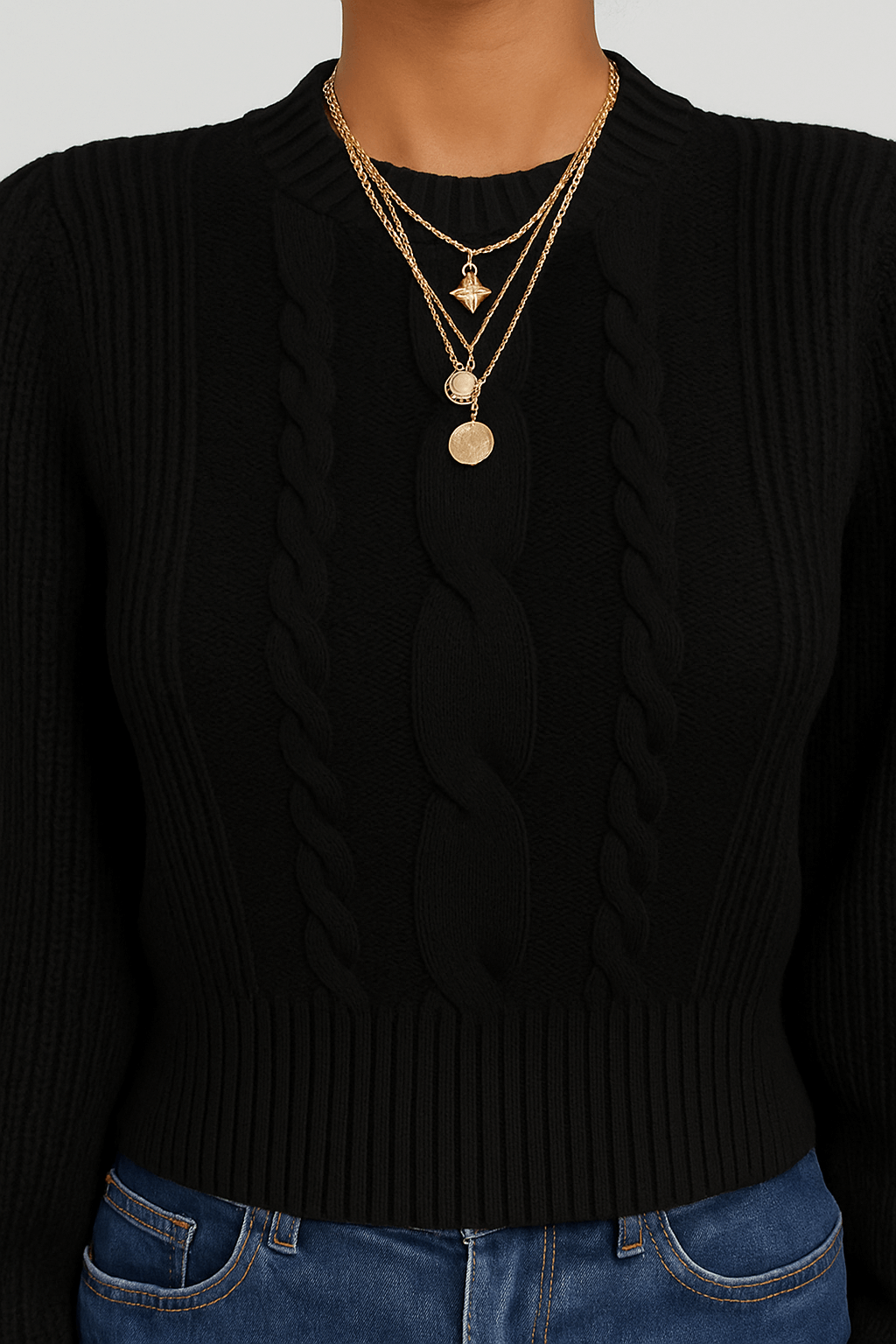 Brianna | Women's Oversized Cardigan Sweater – Cozy Knit with Lantern Sleeves