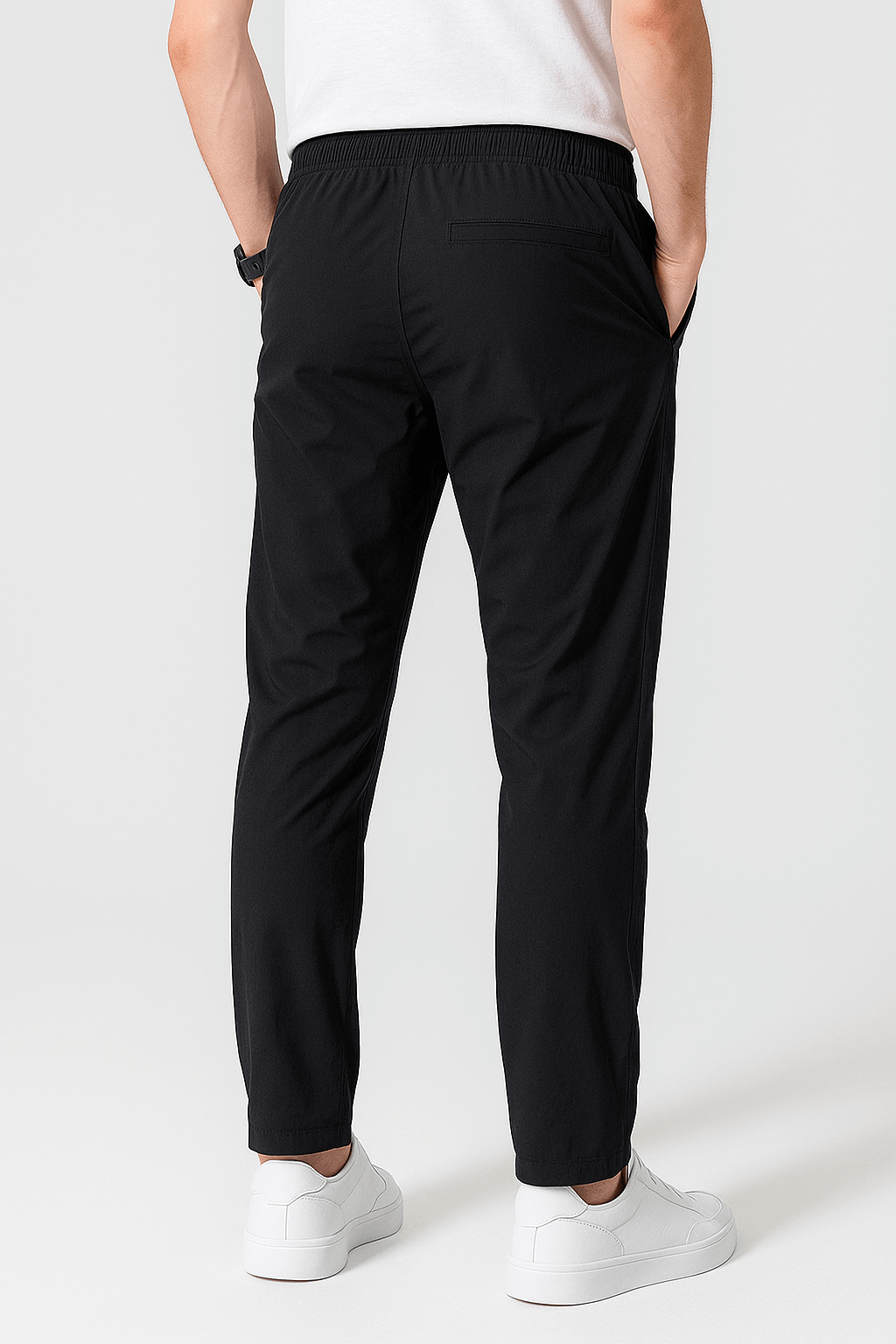 Marco | Men’s Jogger Trousers - Slim Tapered Fit - Elastic Waistband with Drawstring - Breathable