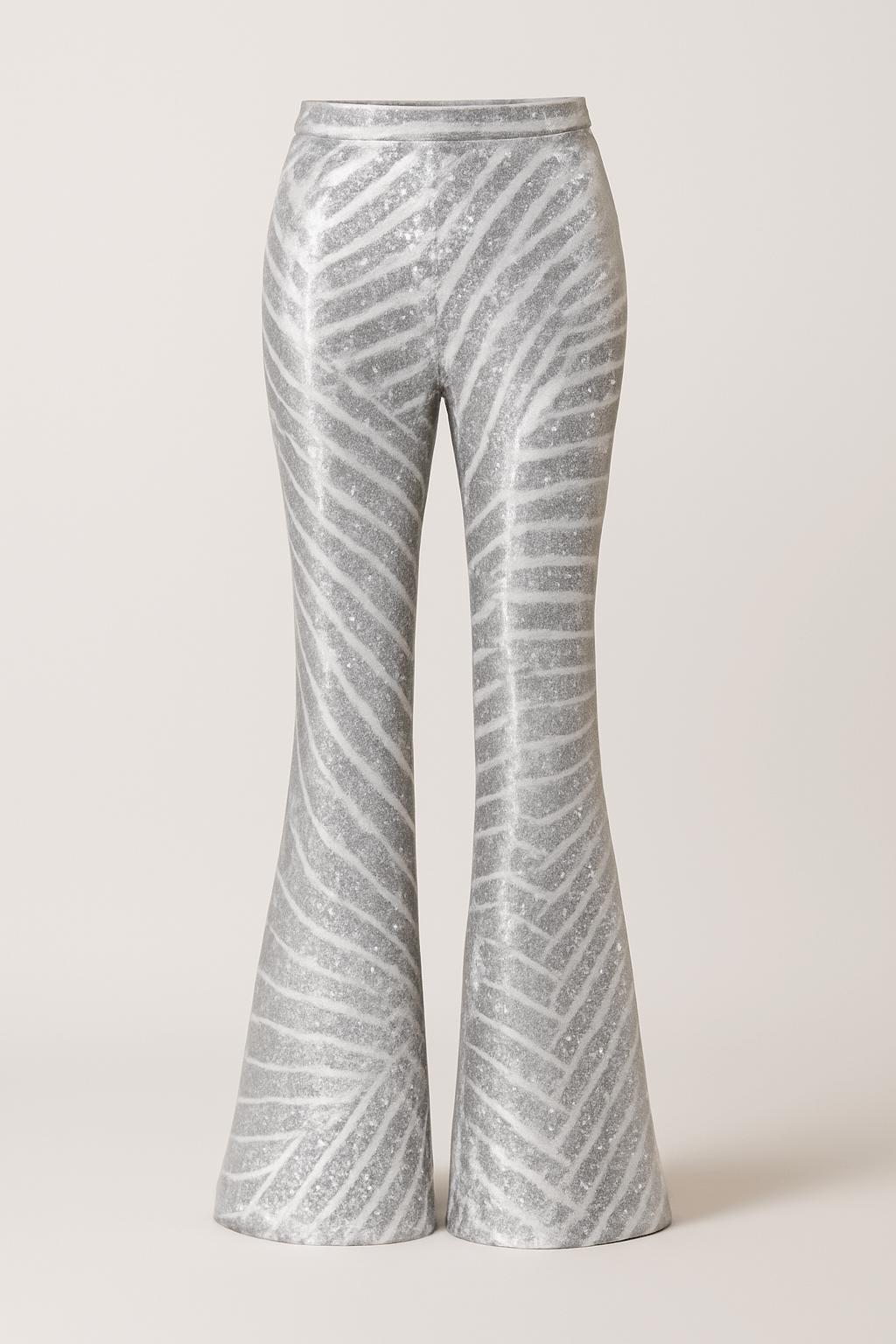 Edith | Women’s Sequin Flared Pants - Party Wear - Stretch Waistband