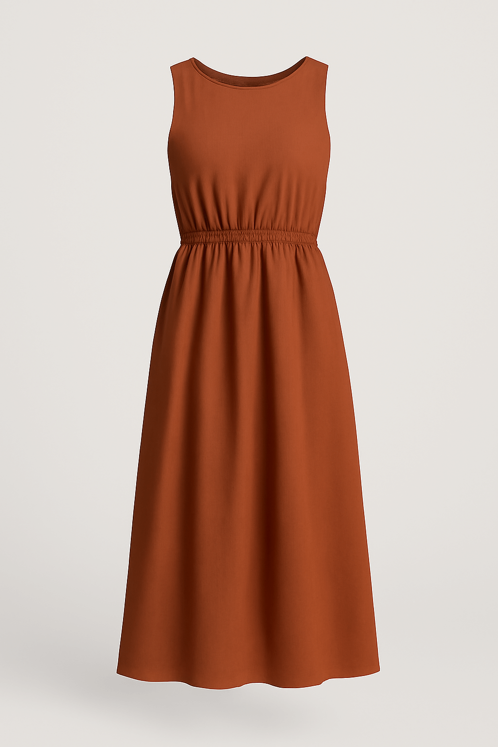 Ada | Sleeveless Cotton Maxi Dress - Square Neckline