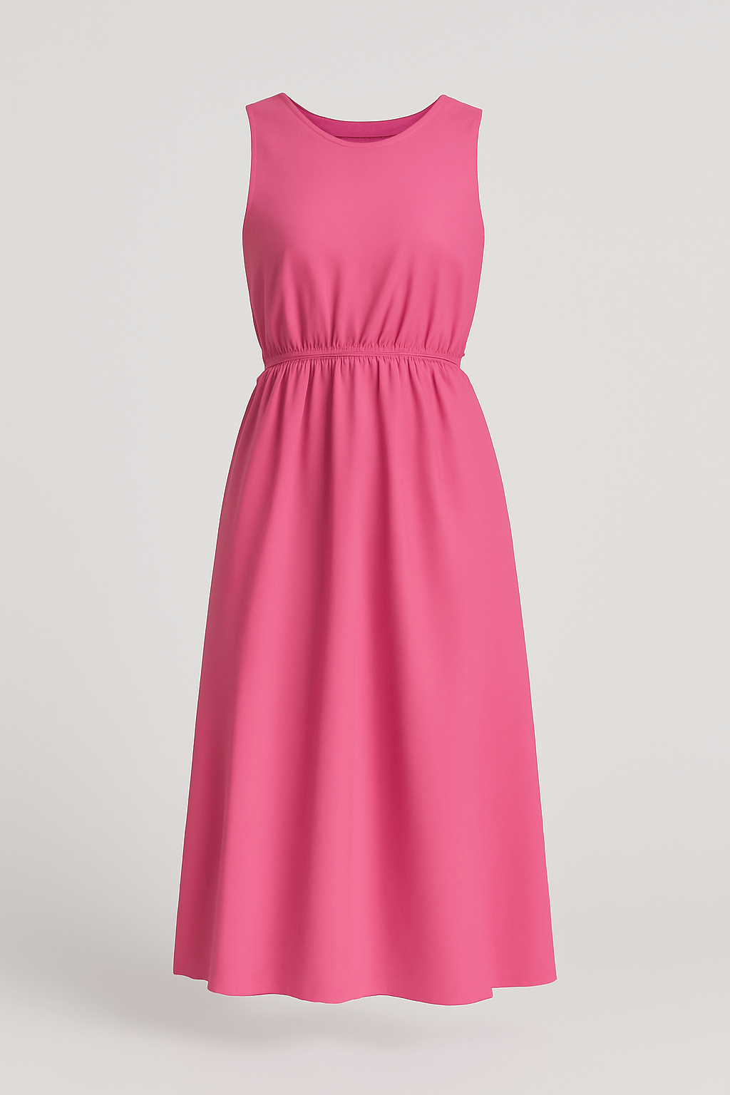 Ada | Sleeveless Cotton Maxi Dress - Square Neckline