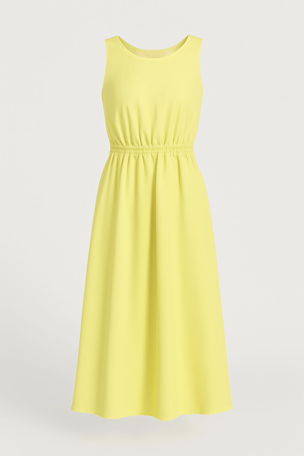 Ada | Sleeveless Cotton Maxi Dress - Square Neckline