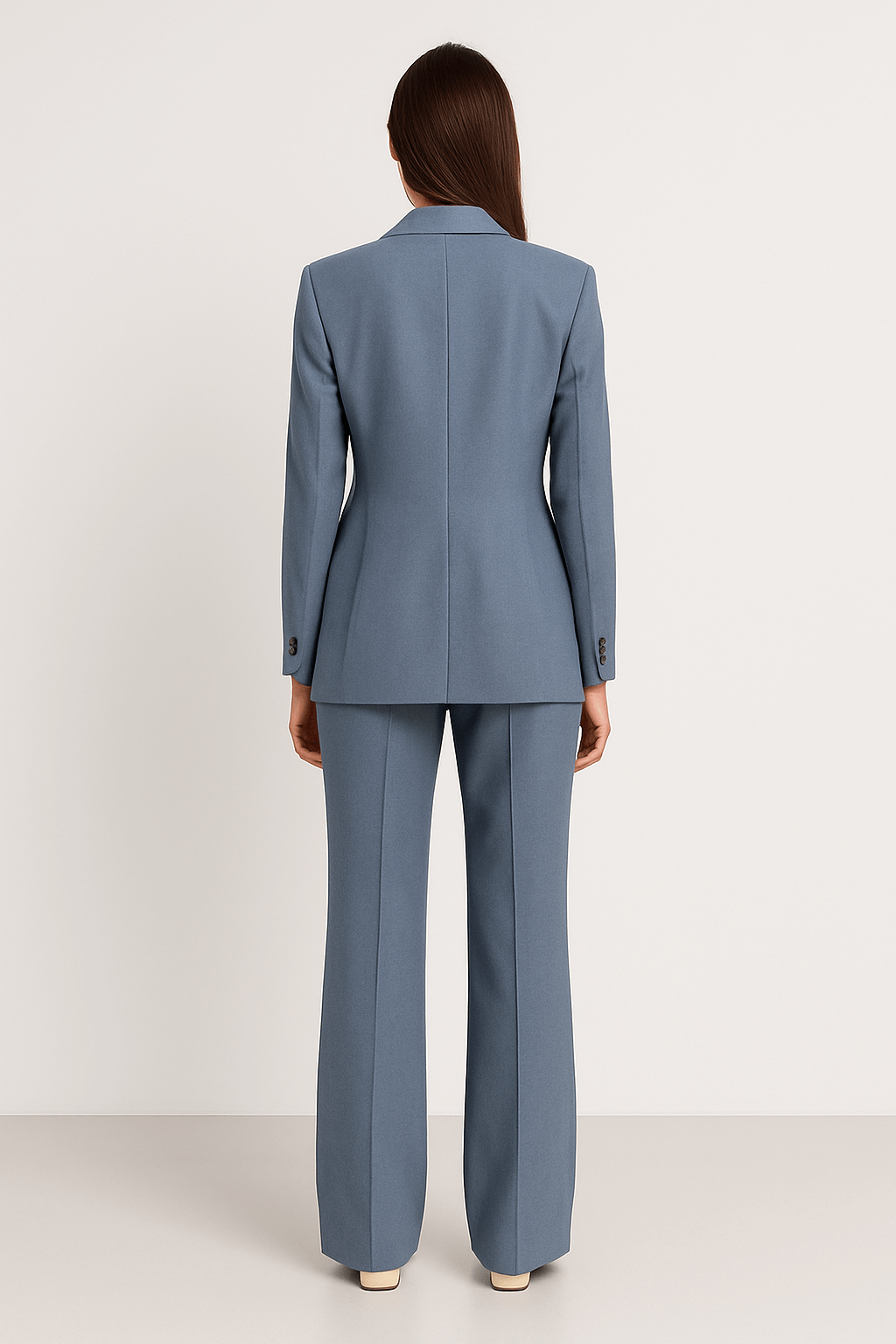 Flora | Women’s Blazer and Trouser Set – Tailored Fit – High Waist – Wide Leg – Formal Wear