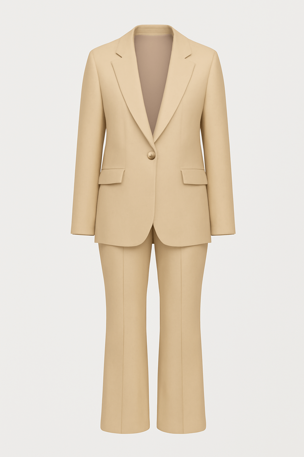 Flora | Women’s Blazer and Trouser Set – Tailored Fit – High Waist – Wide Leg – Formal Wear