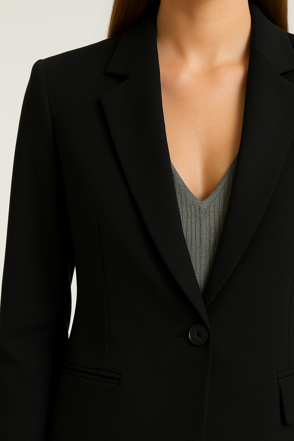 Penny | Women’s Blazer – Tailored Fit – Longline Cut – Notched Lapel – Formal Smart Style