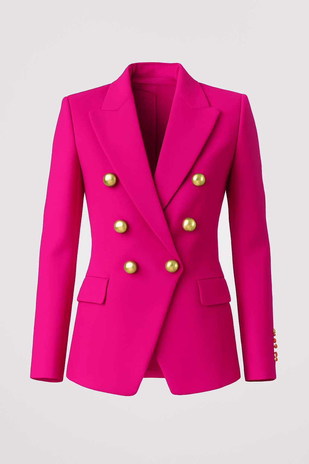 Thea | Women’s Black Blazer - Office Wear - Double-Breasted - Formal Blazer