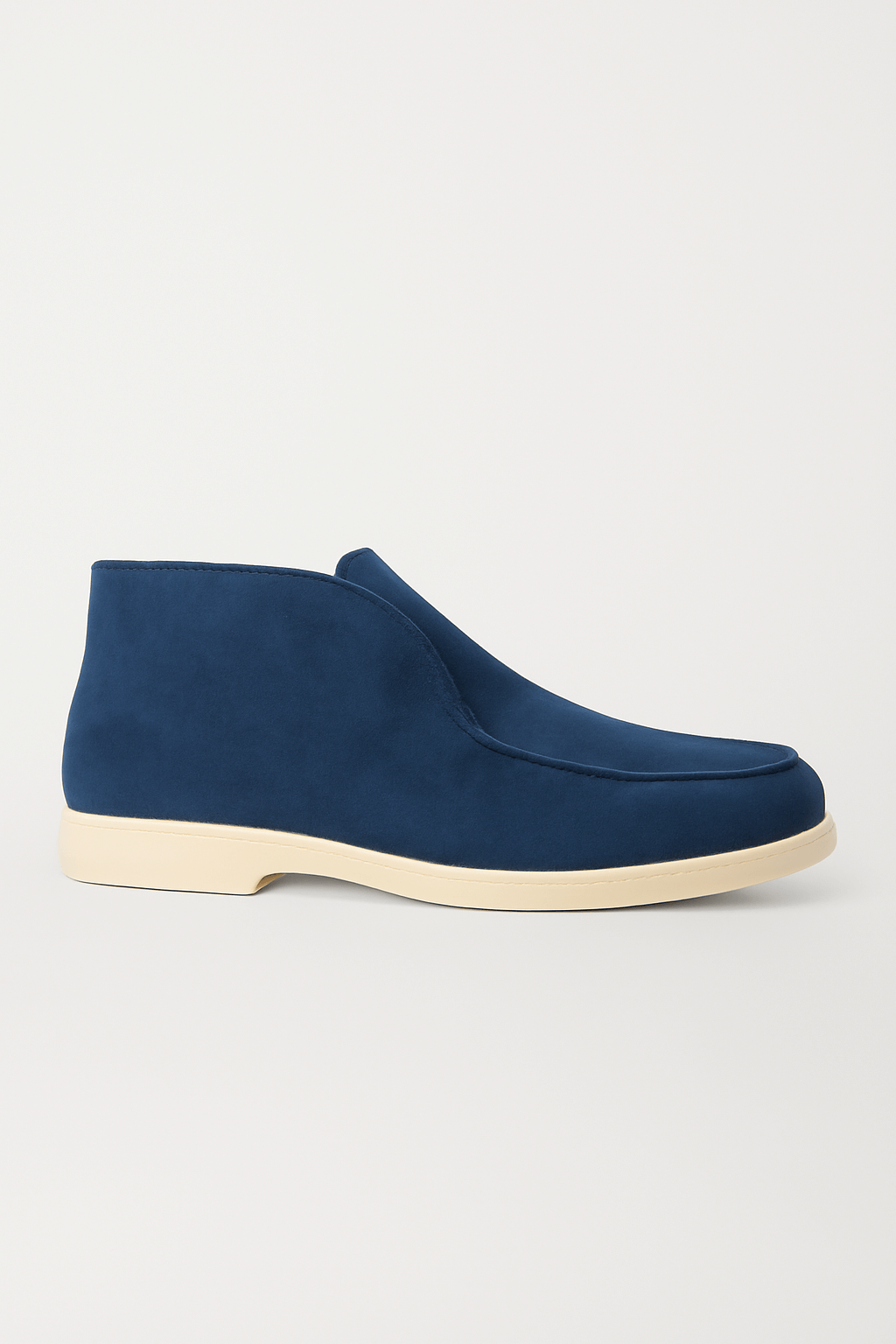 Tobias | Men’s High Suede Loafers - Full Leather Insole - Precise Stitch Detailing