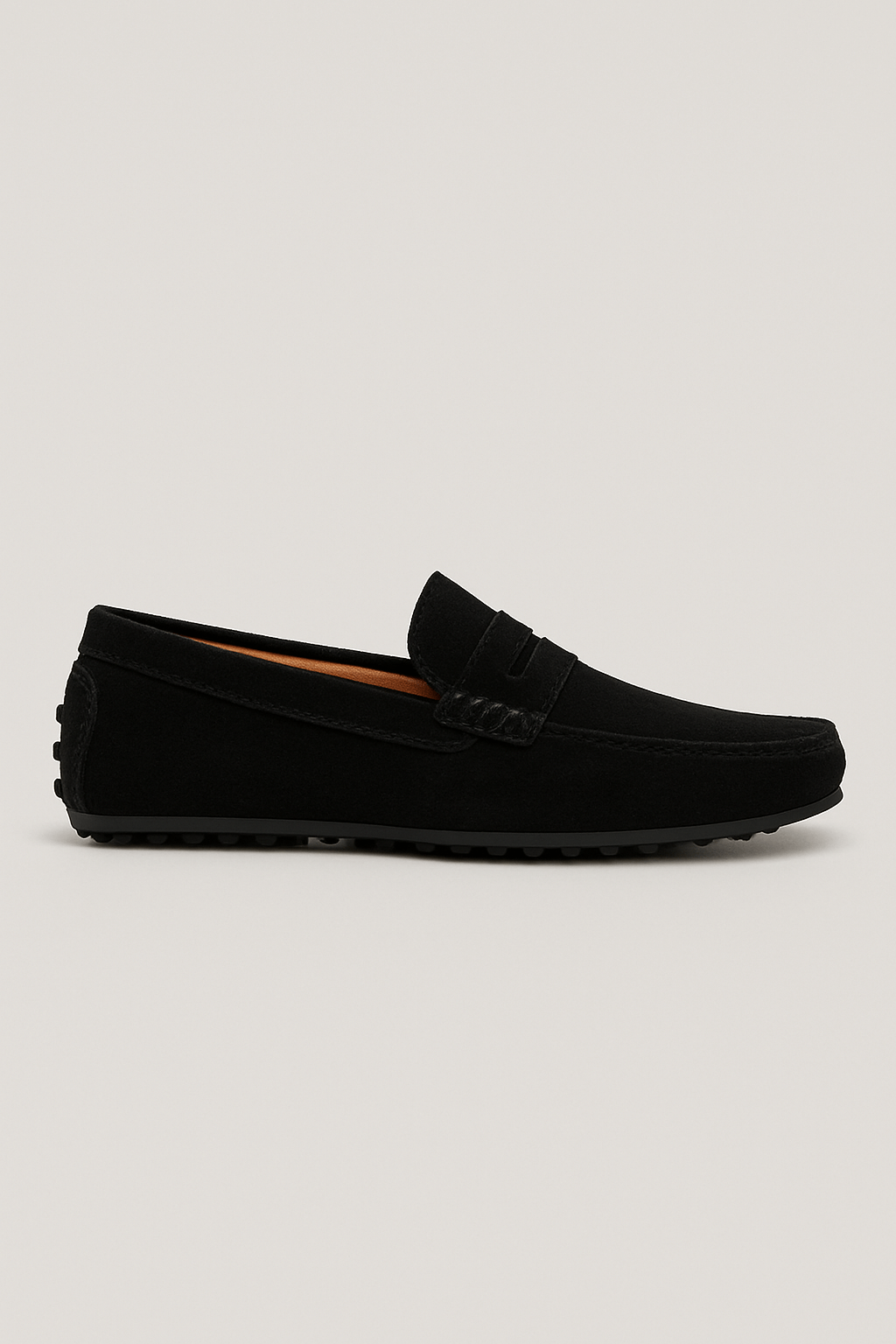 Jude | Men’s Suede Driver Loafers - All-Leather Insole - Fine Stitch Detailing