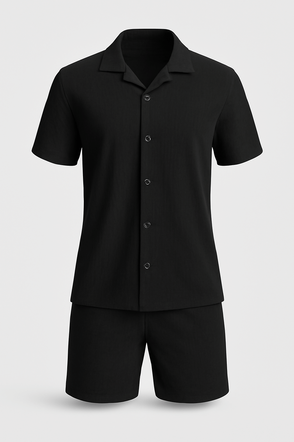 Roman | Men’s Two-Piece Set – Lightweight Cotton Blend – Jacquard Pattern – Relaxed Fit