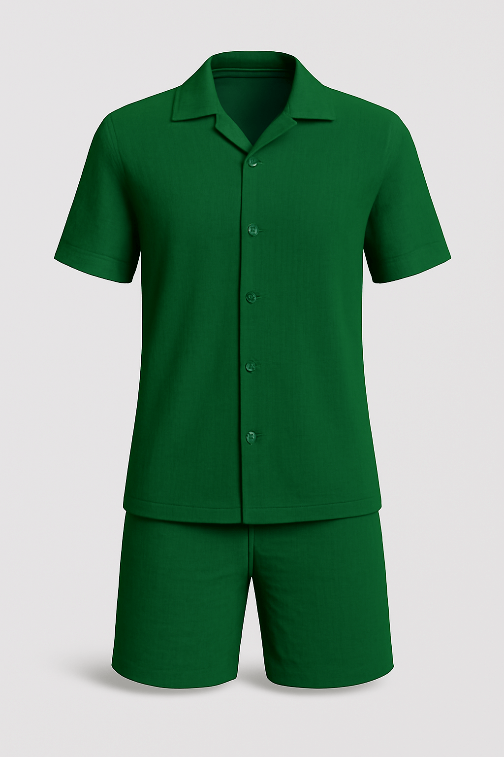 Roman | Men’s Two-Piece Set – Lightweight Cotton Blend – Jacquard Pattern – Relaxed Fit