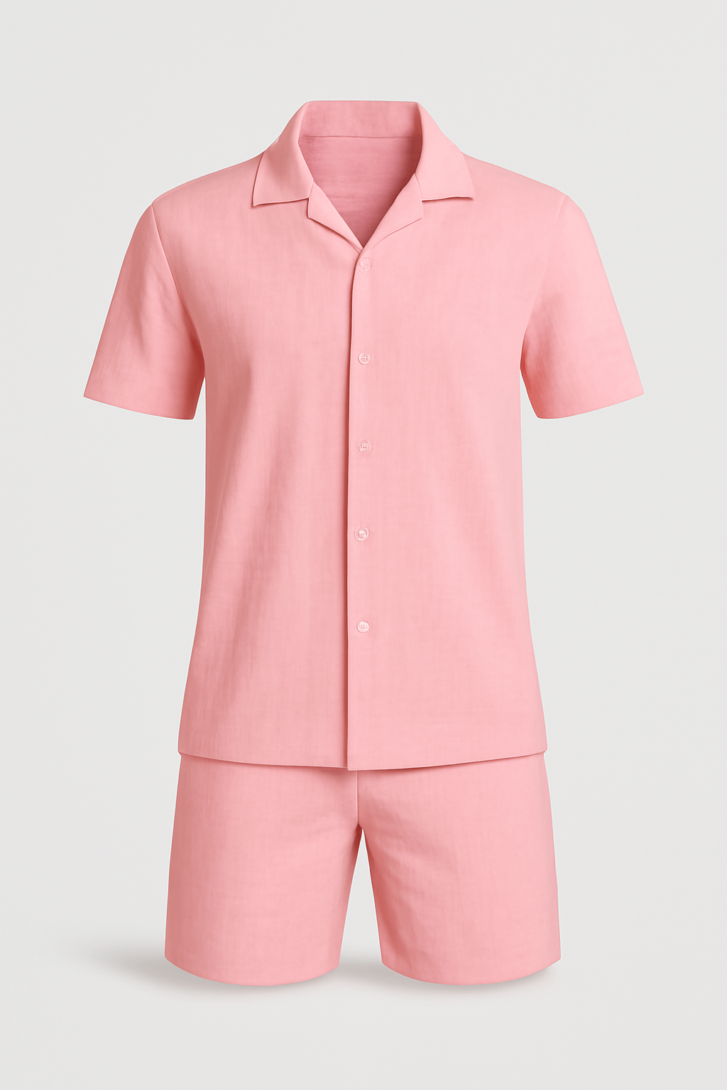 Roman | Men’s Two-Piece Set – Lightweight Cotton Blend – Jacquard Pattern – Relaxed Fit