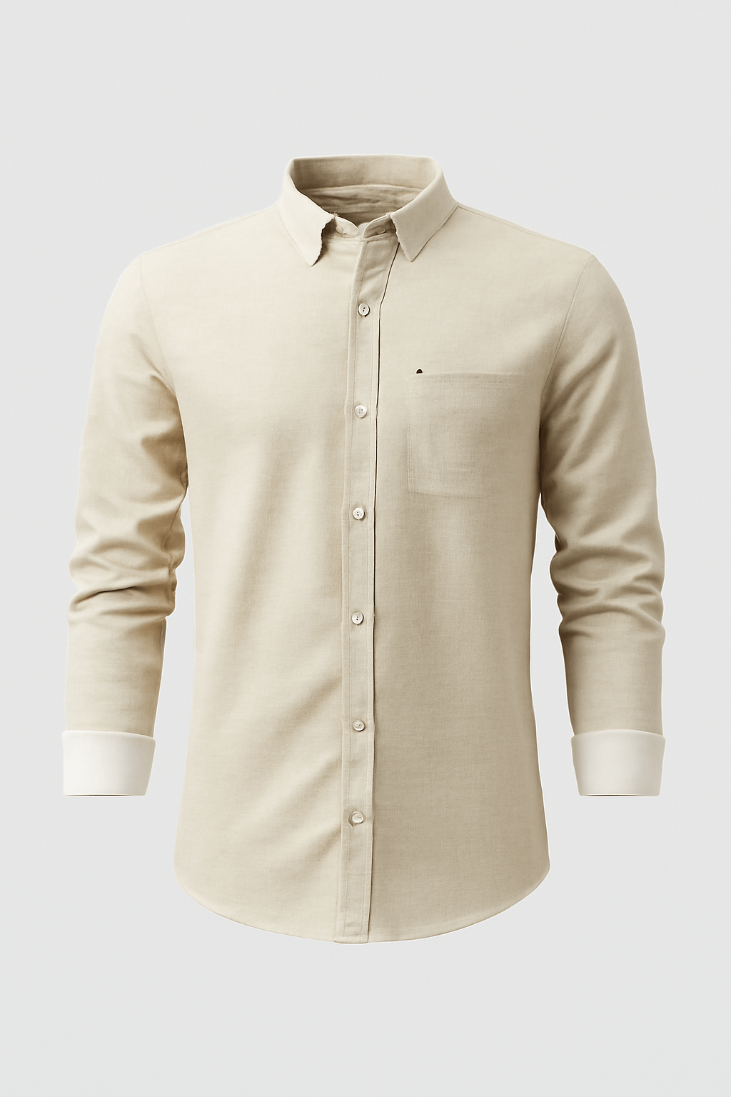 Harlem | Men's Slim Fit Linen Shirt – Breathable Cotton-Linen Blend – Casual Long Sleeve