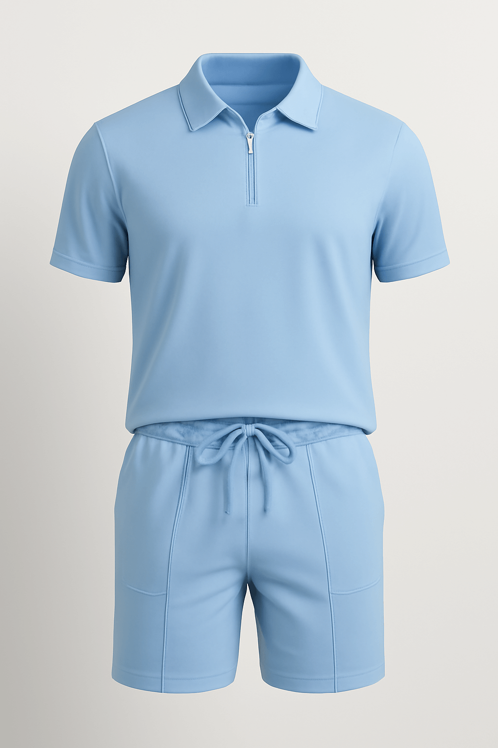 Harrison | Men’s Polo Shirt – Classic Fit – Cotton Blend – Short Sleeve – Zip Collar