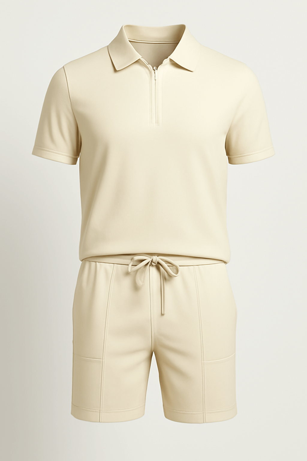 Harrison | Men’s Polo Shirt – Classic Fit – Cotton Blend – Short Sleeve – Zip Collar
