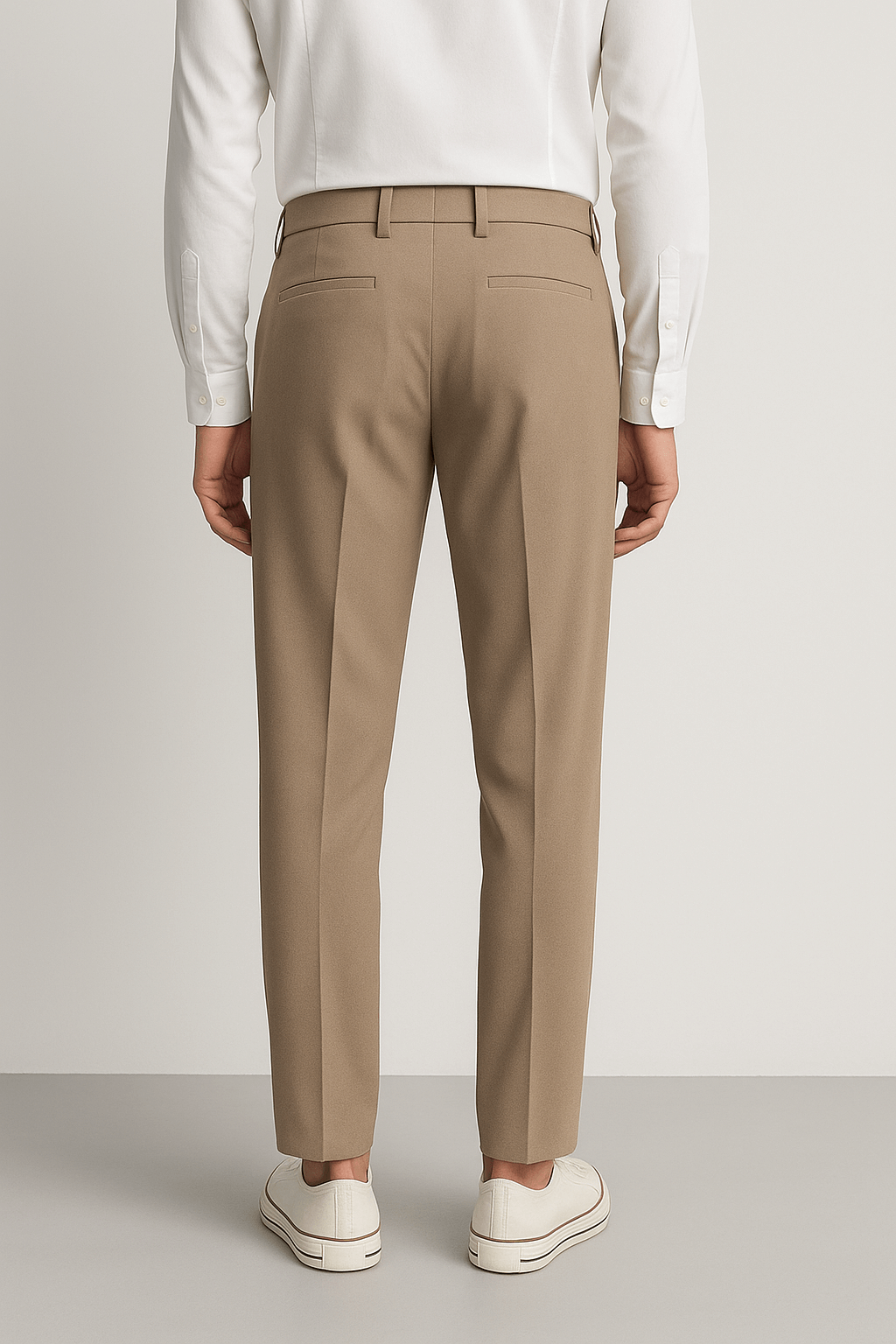 Bodhi | Men's Trousers – Classic Fit Lightweight Cotton Blend – Pleated Front & Straight Leg
