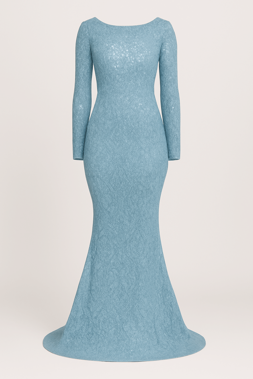 Lottie | Women's Evening Gown – Slim Fit Mermaid Design – Embellished Sheer Fabric for Formal Events