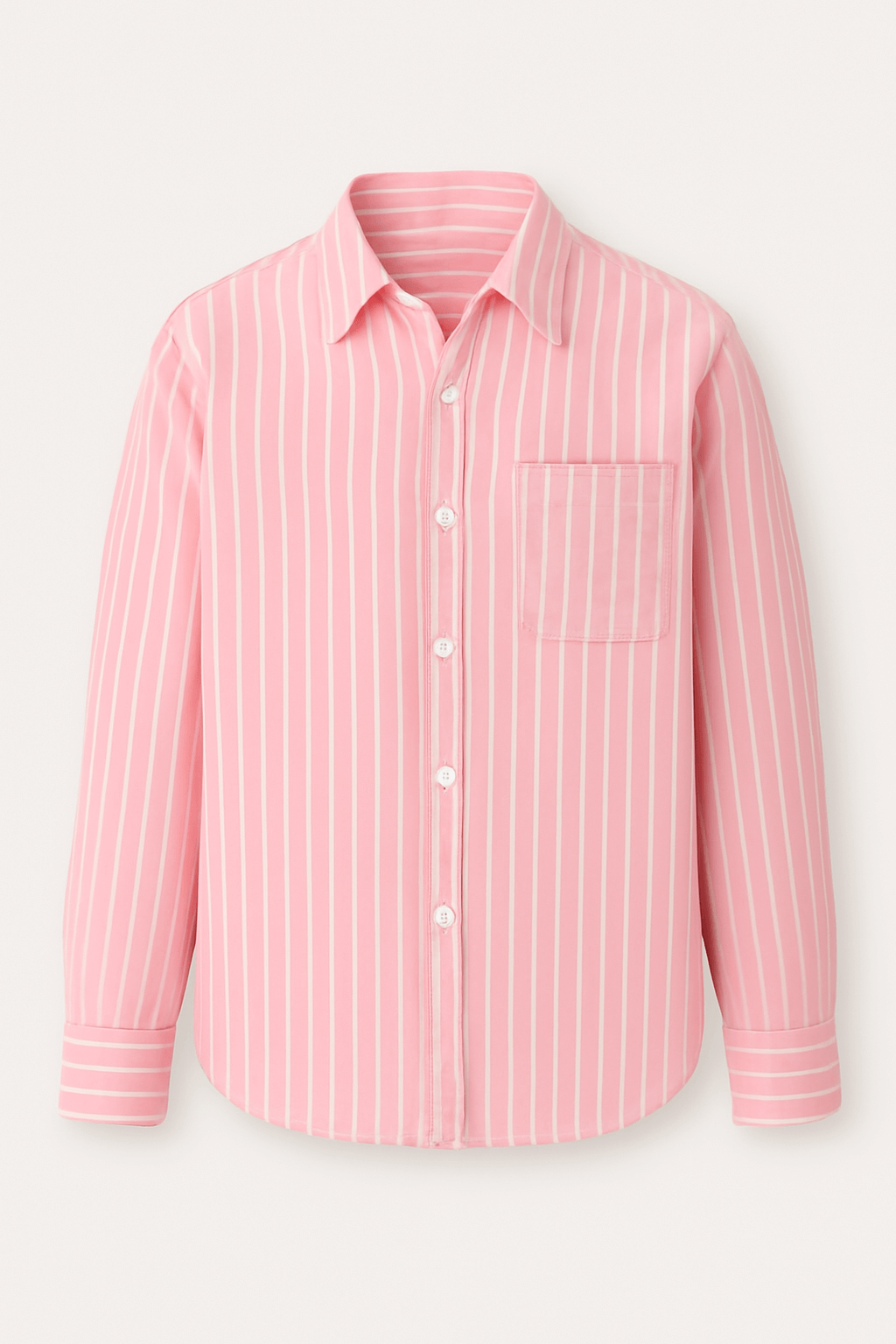 Jake | Men's Linen Shirt – Casual Relaxed Fit with Breathable Vertical Stripes