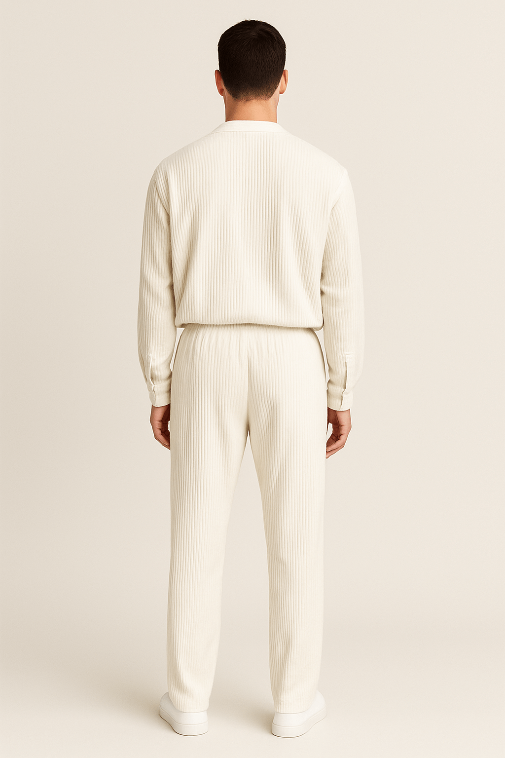 Mason | Men's Lounge Set – Comfortable Long Sleeve Shirt & Elastic Waist Pants – Stylish Loungewear
